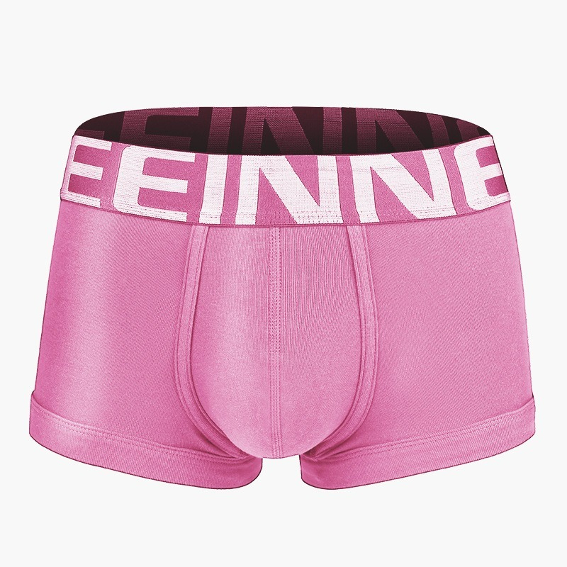 【透氣純棉系列】新款雙層純棉底襠大囊袋彈力平角男士內褲