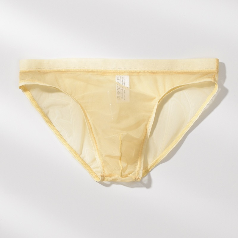 【幾乎感覺不到它的存在】新款網紗超薄性感彈力透氣男士三角內褲