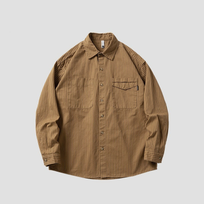 [Copy]【復古老錢風】秋季新款肌理絨古巴領高級慵懶風垂感襯衣外套