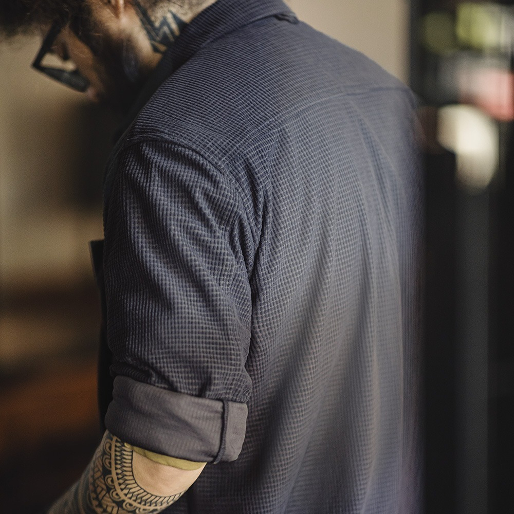 [Copy]【日系條紋】秋季復古條紋簡約寬鬆百搭休閑襯衣外套