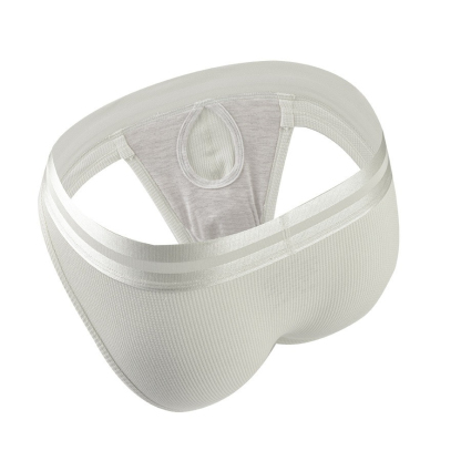 【親膚莫代爾】新款華夫格棉莫代爾槍彈分離三角男士內褲