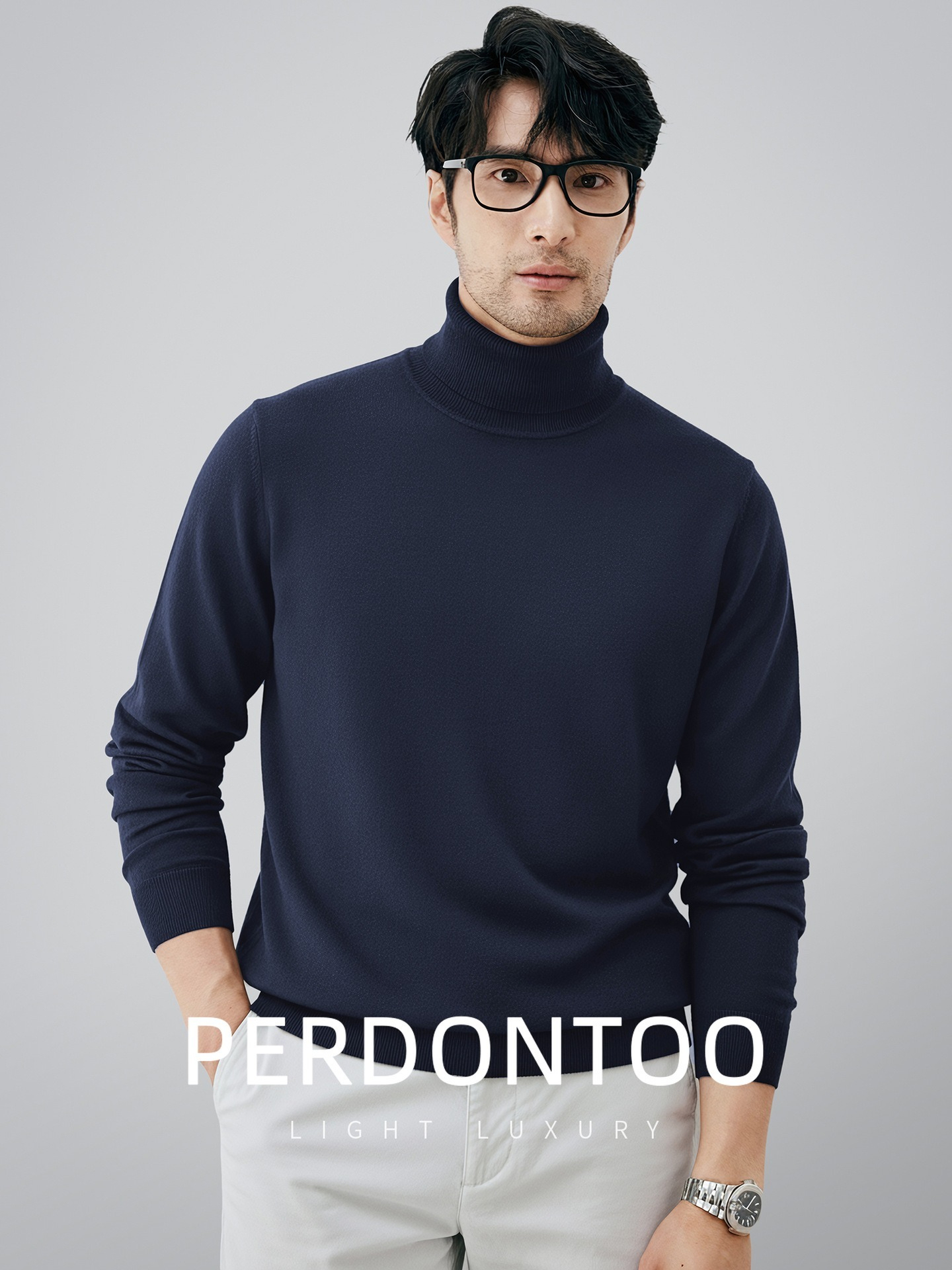【可機洗久穿不變形】升級優質羊毛親膚保暖高領商務針織衫高級男士毛衣