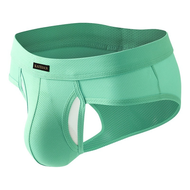 【冰絲網孔系列】冰絲網孔速乾分離式側開口男士三角內褲