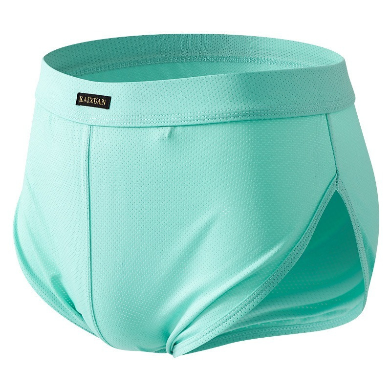 【可拆卸大囊袋】一褲兩穿~冰絲網孔透氣速乾低腰阿羅褲運動短褲內褲