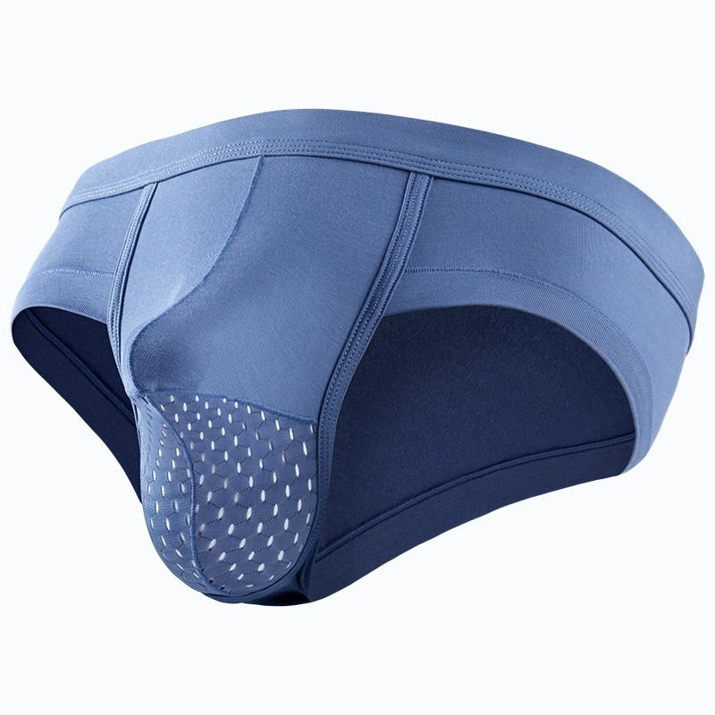 【會呼吸的U凸空間】輕薄透氣網眼槍彈分離男士三角內褲