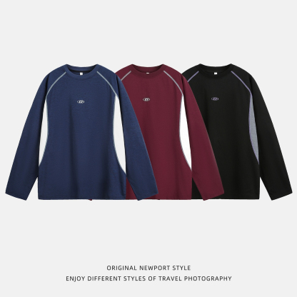 [Copy]【垂順不易皺】輕奢液氨絲光棉内搭男士純色百搭長袖T恤