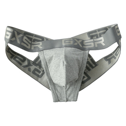 [Copy]【浮雕螺紋透氣棉】新款男士内褲純棉性感交叉雙丁鏤空 低腰彈力防磨腿纯棉性感交叉双丁后镂空低腰弹力防磨腿三角裤