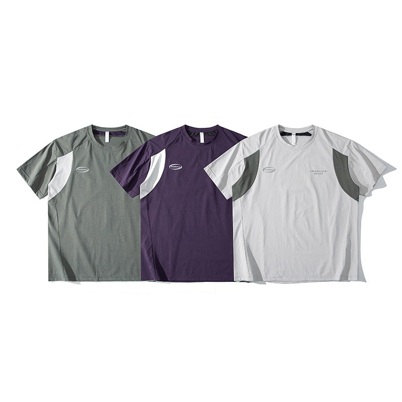 【舒仕城市通勤系列】山系撞色防曬速乾輕薄撞色T恤