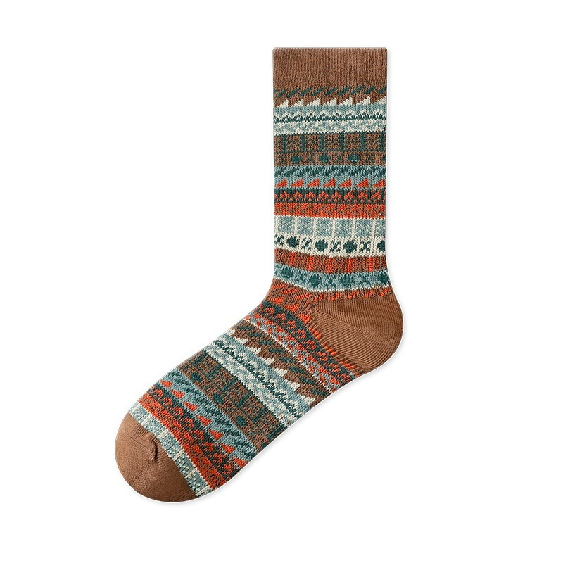 【英倫復古風】輕奢潮流雙針透氣抑菌防臭男士中筒襪