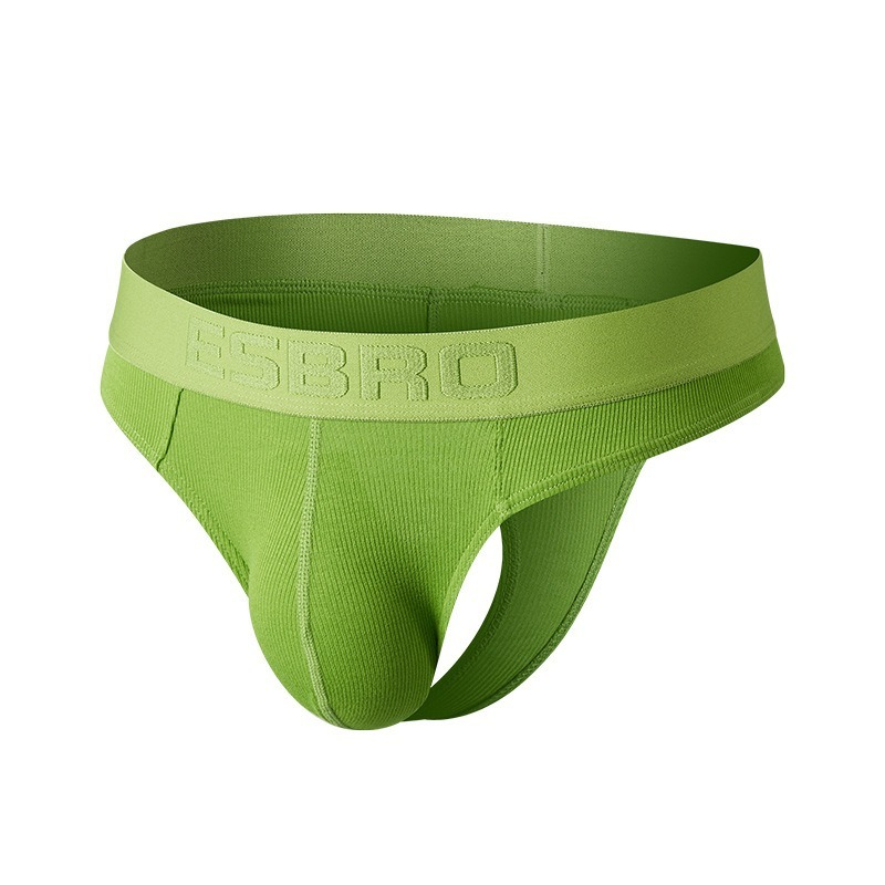 【個性螺紋】性感提臀透氣吸汗冰絲丁字男士內褲