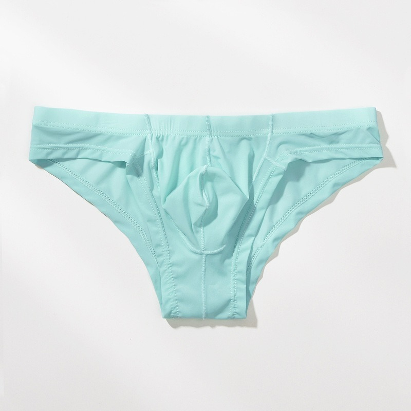 【半透明冰絲薄感】透氣冰絲U凸囊袋性感男士三角內褲