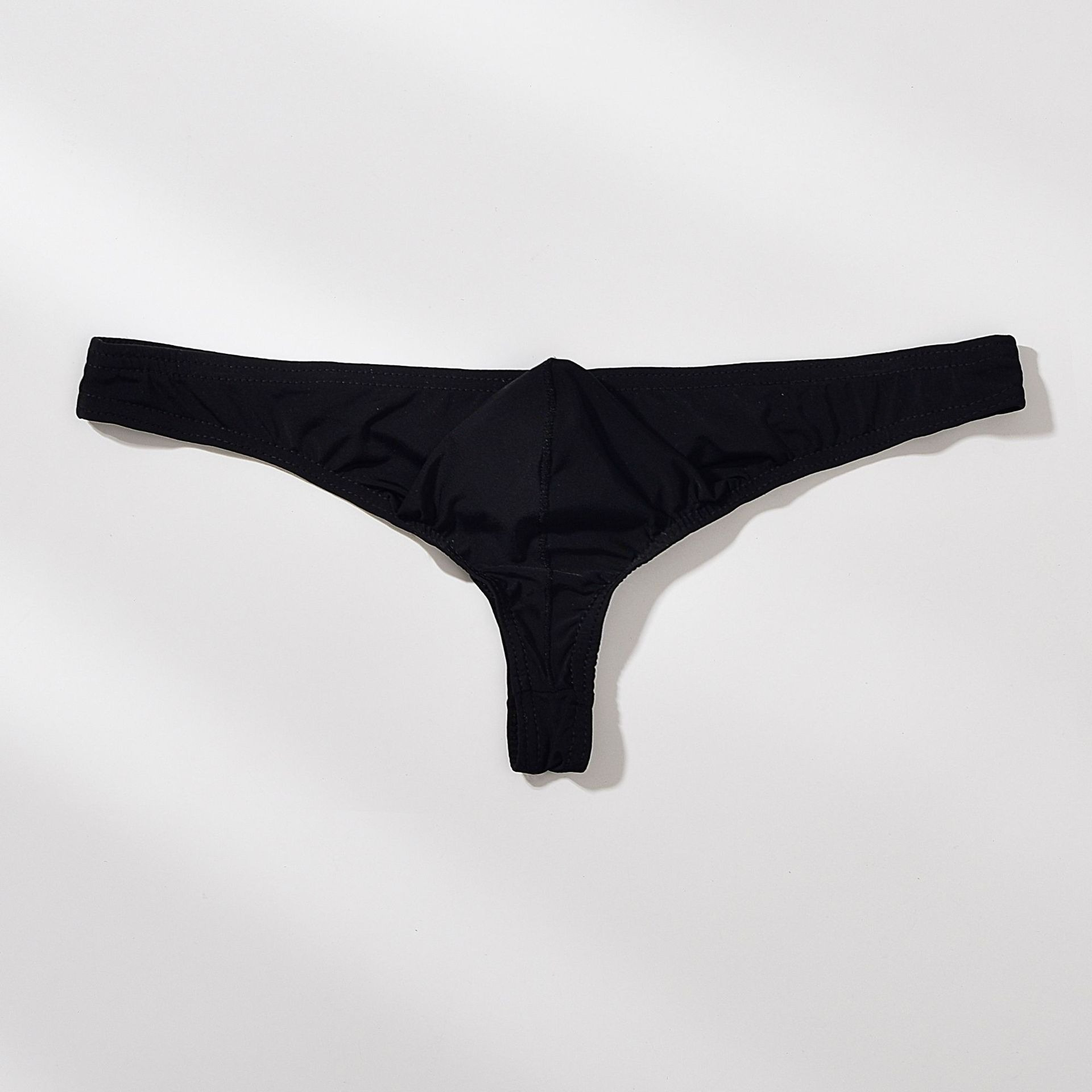 【半透明冰絲薄感】低腰冰絲小三角囊袋性感男士T褲內褲