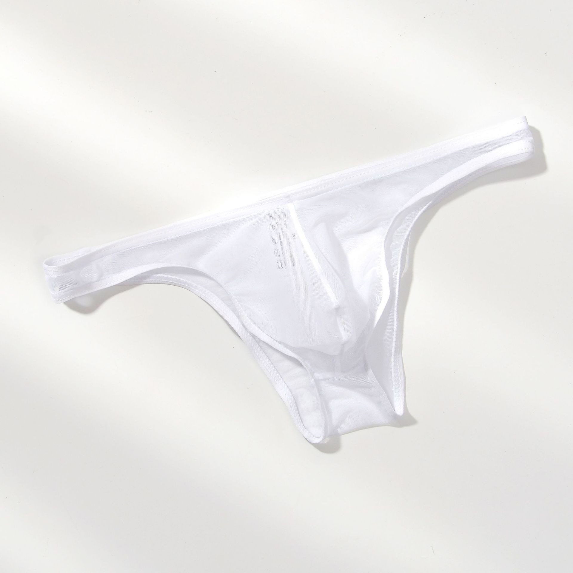 【網紗半包臀設計】新款網紗冰絲透氣性感U凸囊袋男士三角內褲