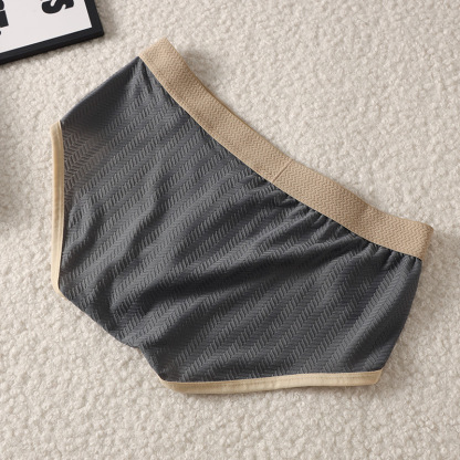 【優質透氣柔軟面料】熱賣新款冰絲透氣高叉低腰U凸大囊袋男士小三角內褲