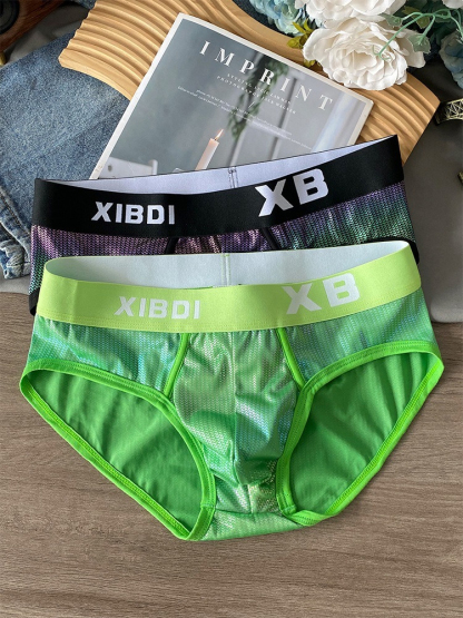 【派對魅力焦點】透氣網感帥氣高彈腰帶男士三角褲