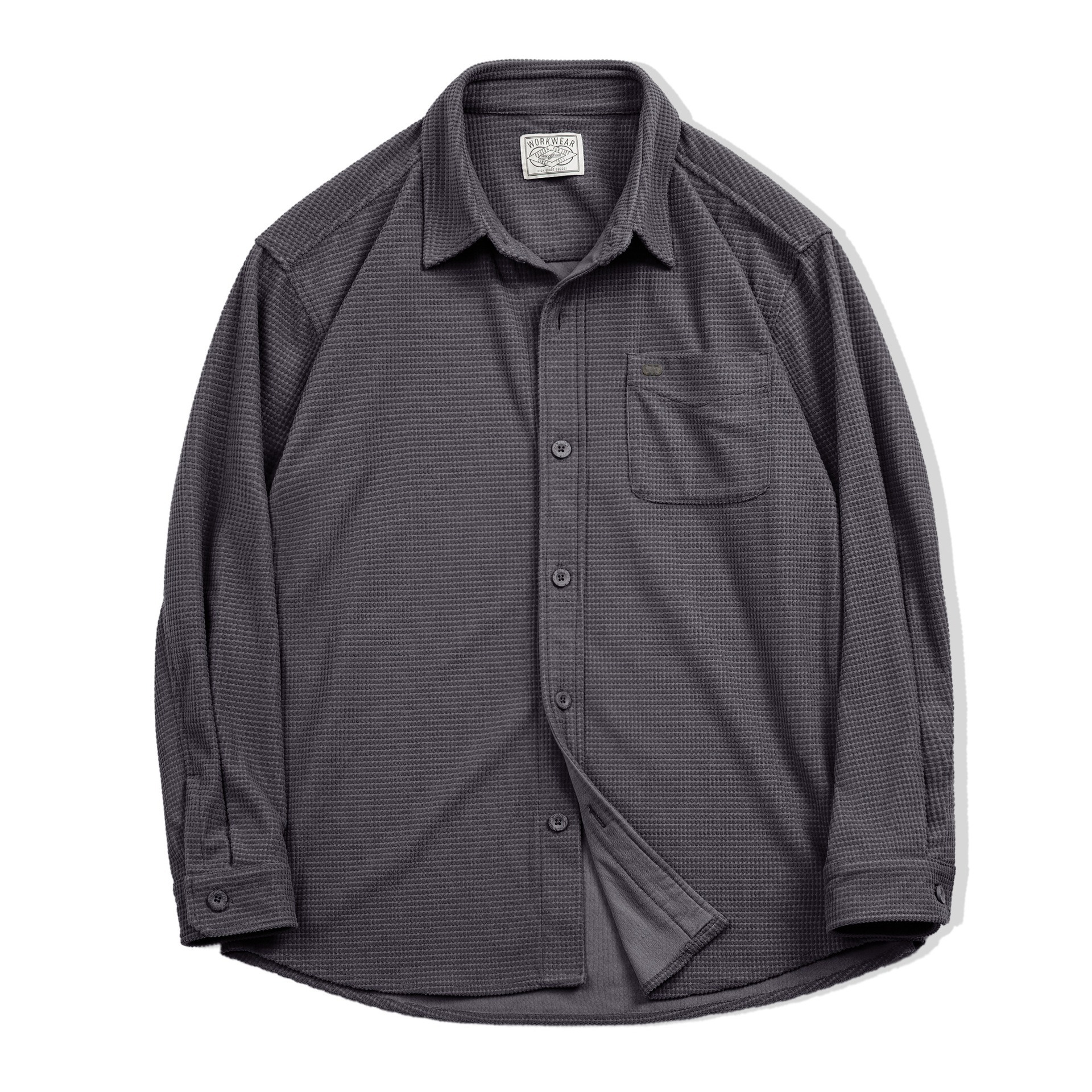 [Copy]【日系條紋】秋季復古條紋簡約寬鬆百搭休閑襯衣外套