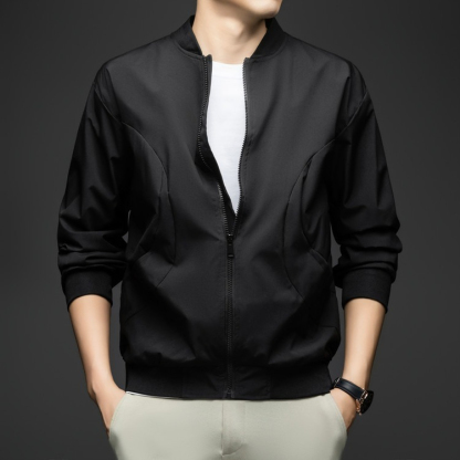 【潮流港風系列】春秋復古棒球服男士寬鬆休閑夾克