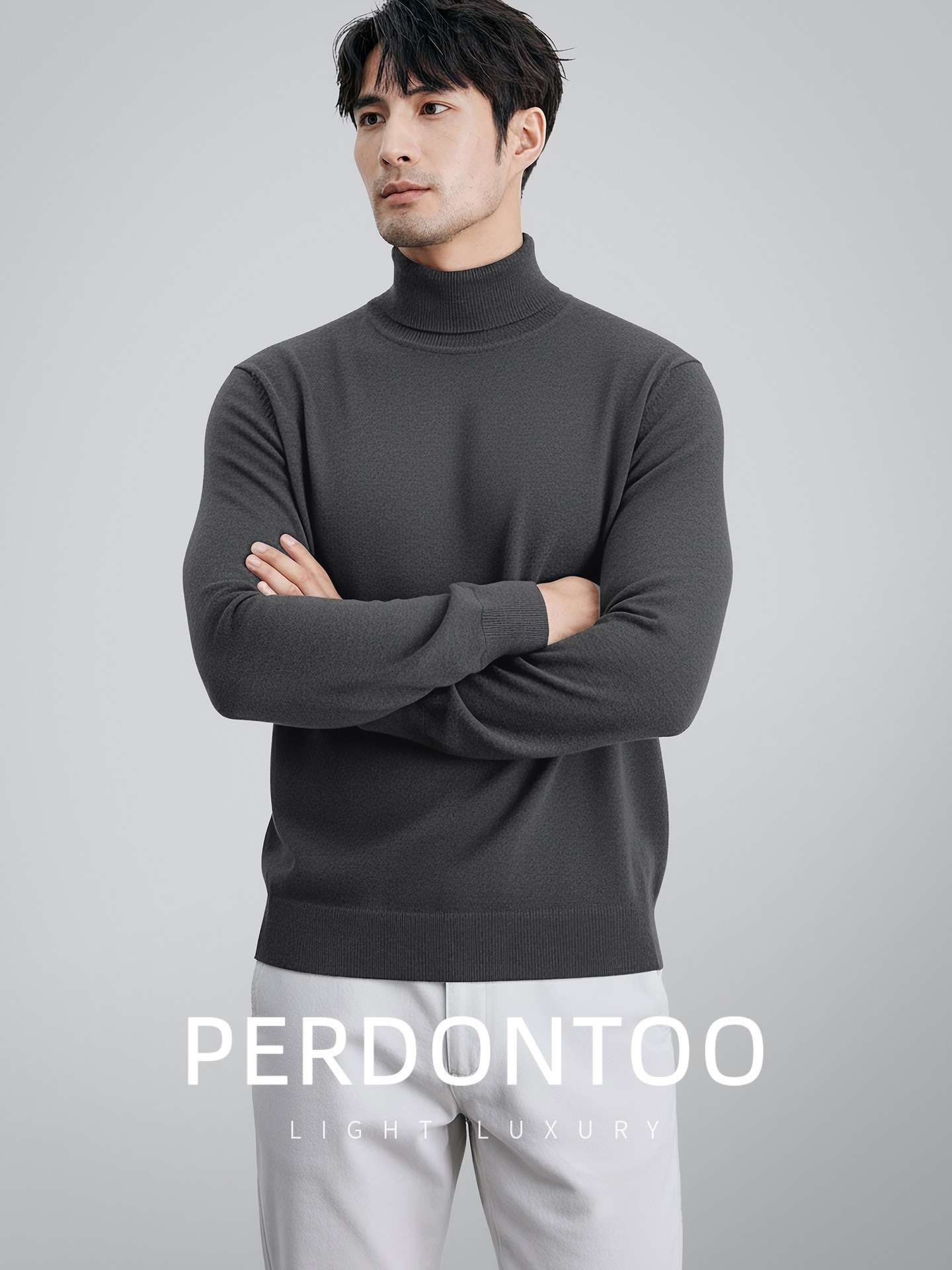 【可機洗久穿不變形】升級優質羊毛親膚保暖高領商務針織衫高級男士毛衣