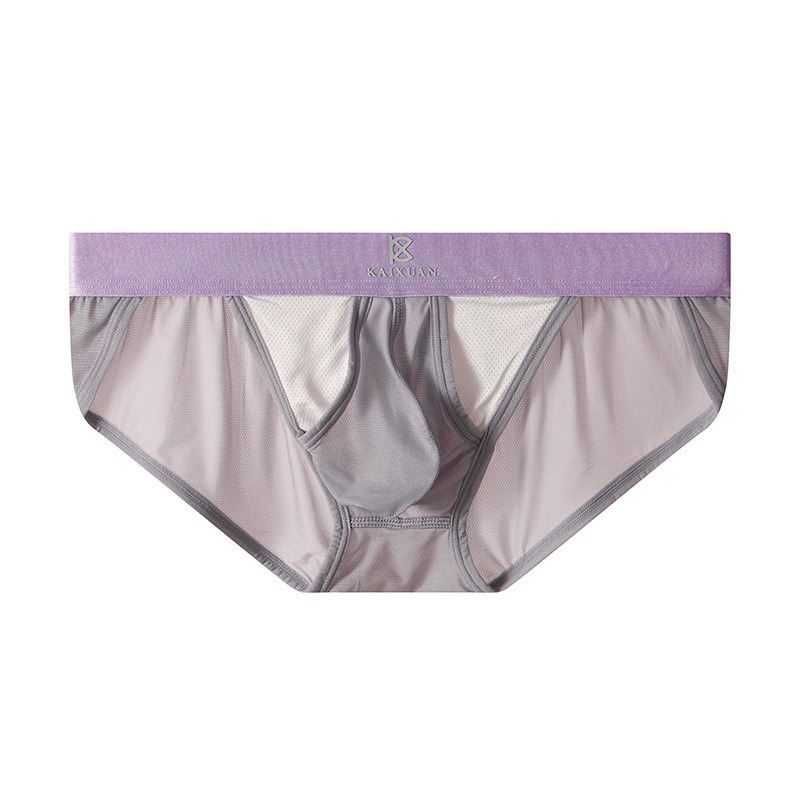 【冰絲網孔系列】5A抑菌網孔透氣三孔男士三角內褲