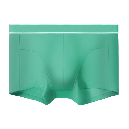 【冰絲涼感系列】舒仕新款純棉襠抗菌透氣男士平口內褲