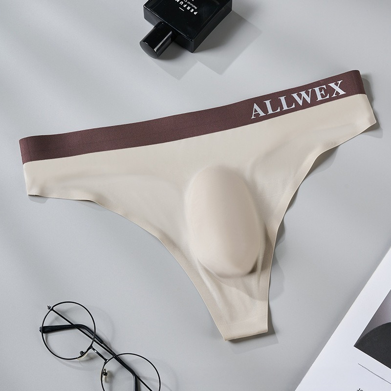 【輕奢撞色系列】全台爆賣！夏季3D衝模性感低腰冰絲男士T褲