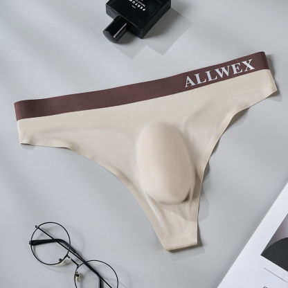 【輕奢撞色系列】全台爆賣！夏季3D衝模性感低腰冰絲男士T褲