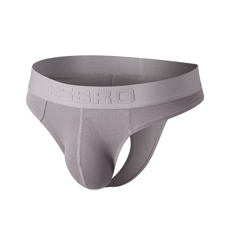 【個性螺紋】性感提臀透氣吸汗冰絲丁字男士內褲