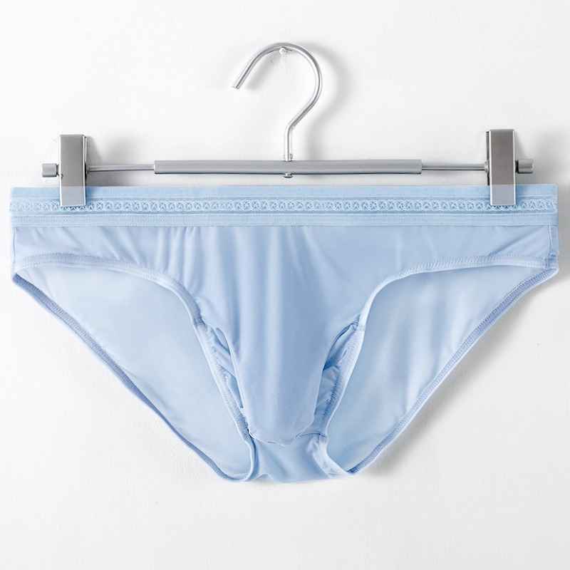 【冰絲太空艙】槍彈分離透氣冰感U凸男士三角褲