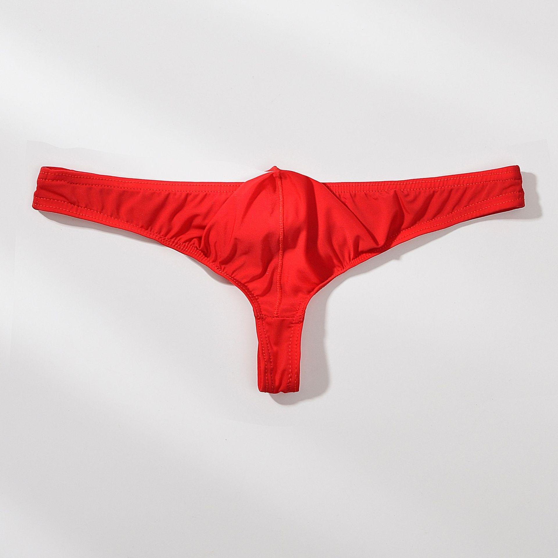 【半透明冰絲薄感】低腰冰絲小三角囊袋性感男士T褲內褲