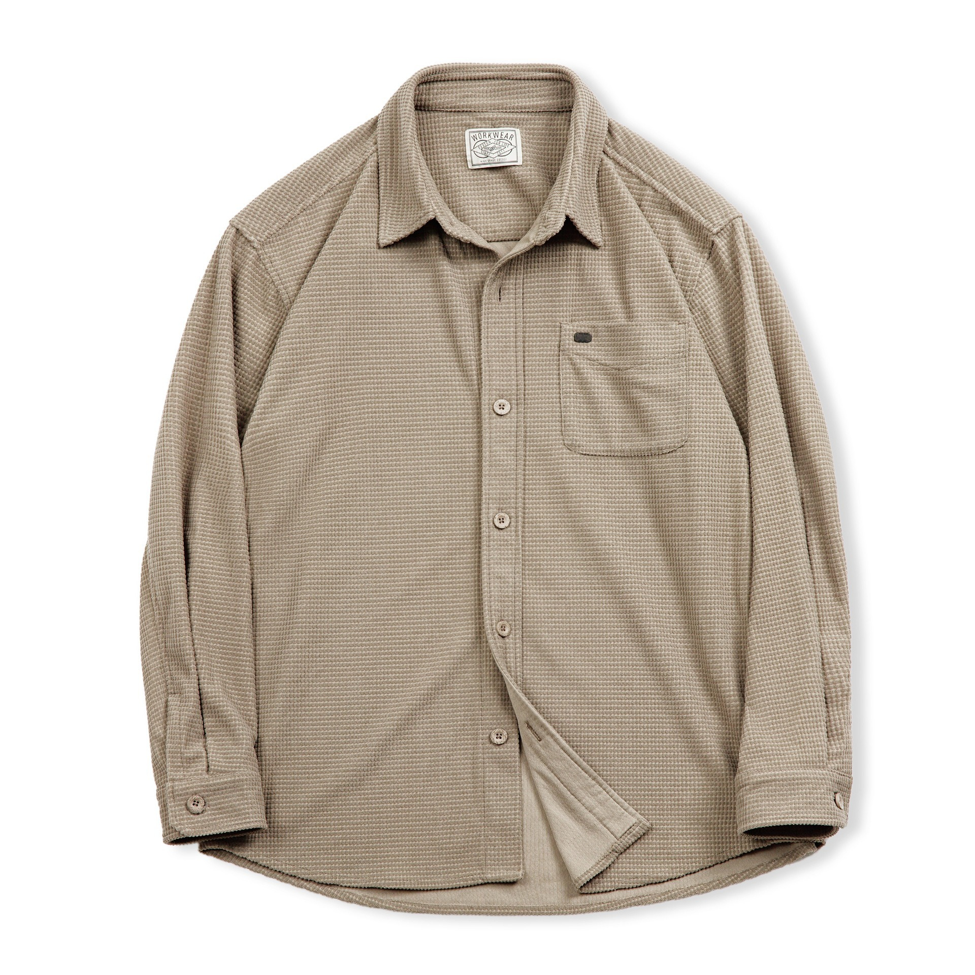 [Copy]【日系條紋】秋季復古條紋簡約寬鬆百搭休閑襯衣外套