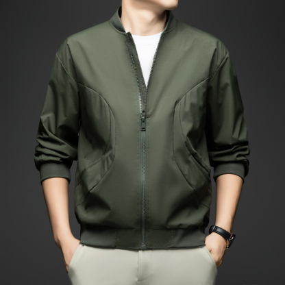 【潮流港風系列】春秋復古棒球服男士寬鬆休閑夾克