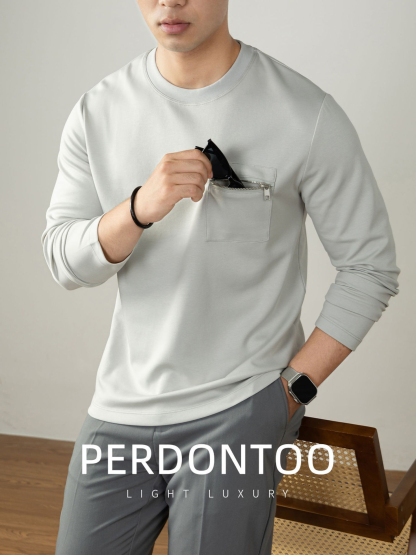 [Copy]【輕奢老錢風】細膩柔軟綿羊毛莫代爾保暖半拉鏈立領純色商務翻領竪紋長袖毛衣