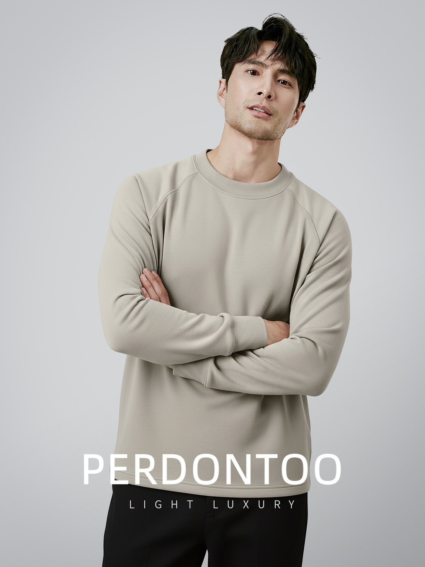 [Copy]【雲感莫代爾】高端莫代爾雲感棉拉鏈口袋秋冬打底衫男士長袖