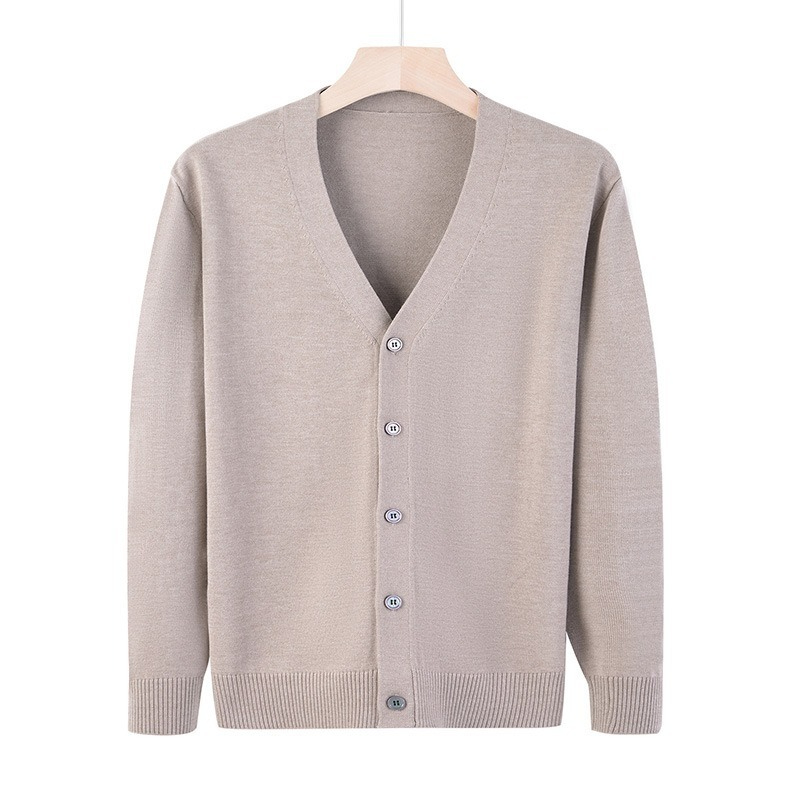 【百搭開衫毛衣】韓版寬鬆時尚大V領毛衣百搭男士針織衫