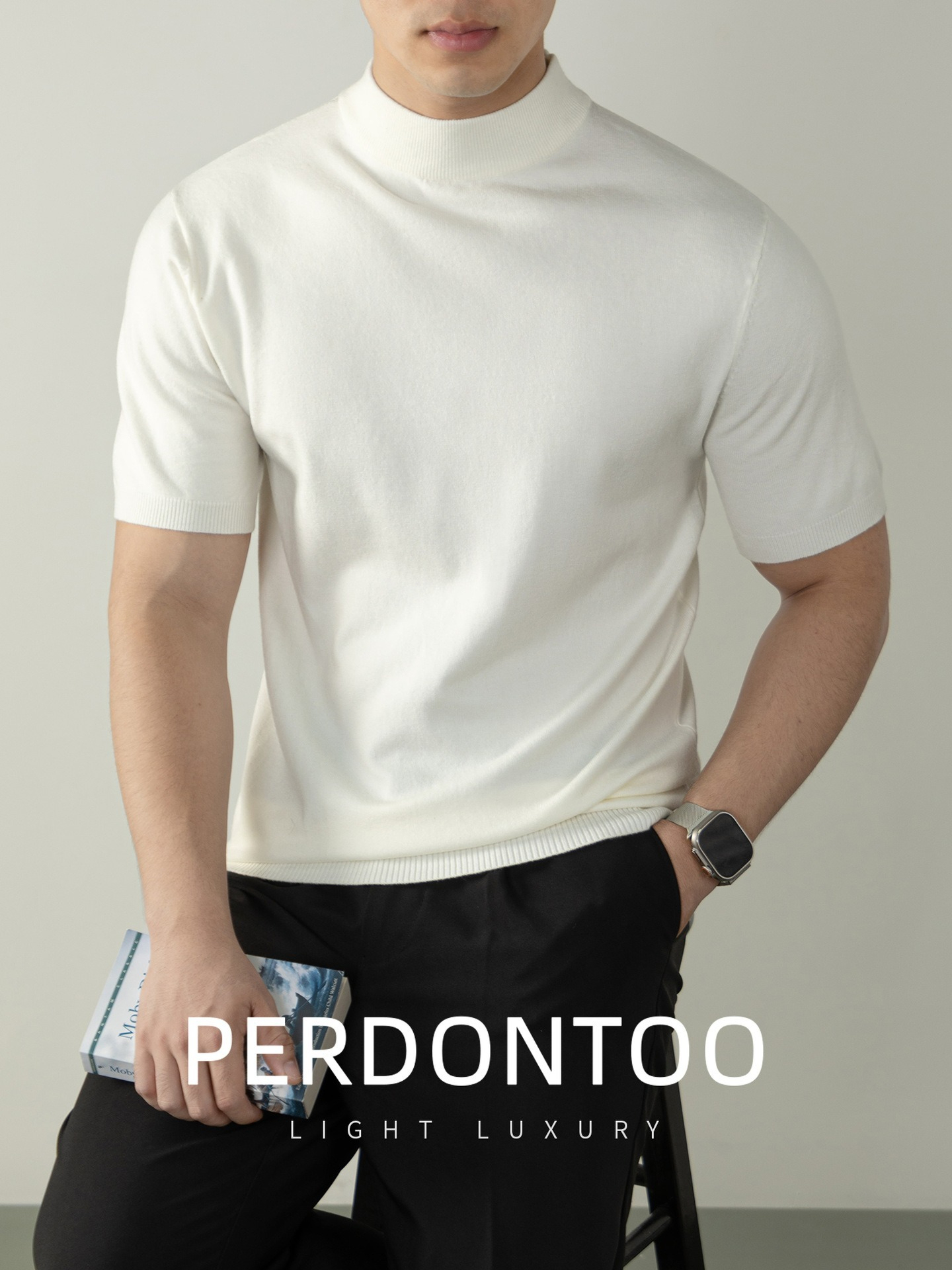 [Copy]【雲感莫代爾】高端莫代爾雲感棉拉鏈口袋秋冬打底衫男士長袖