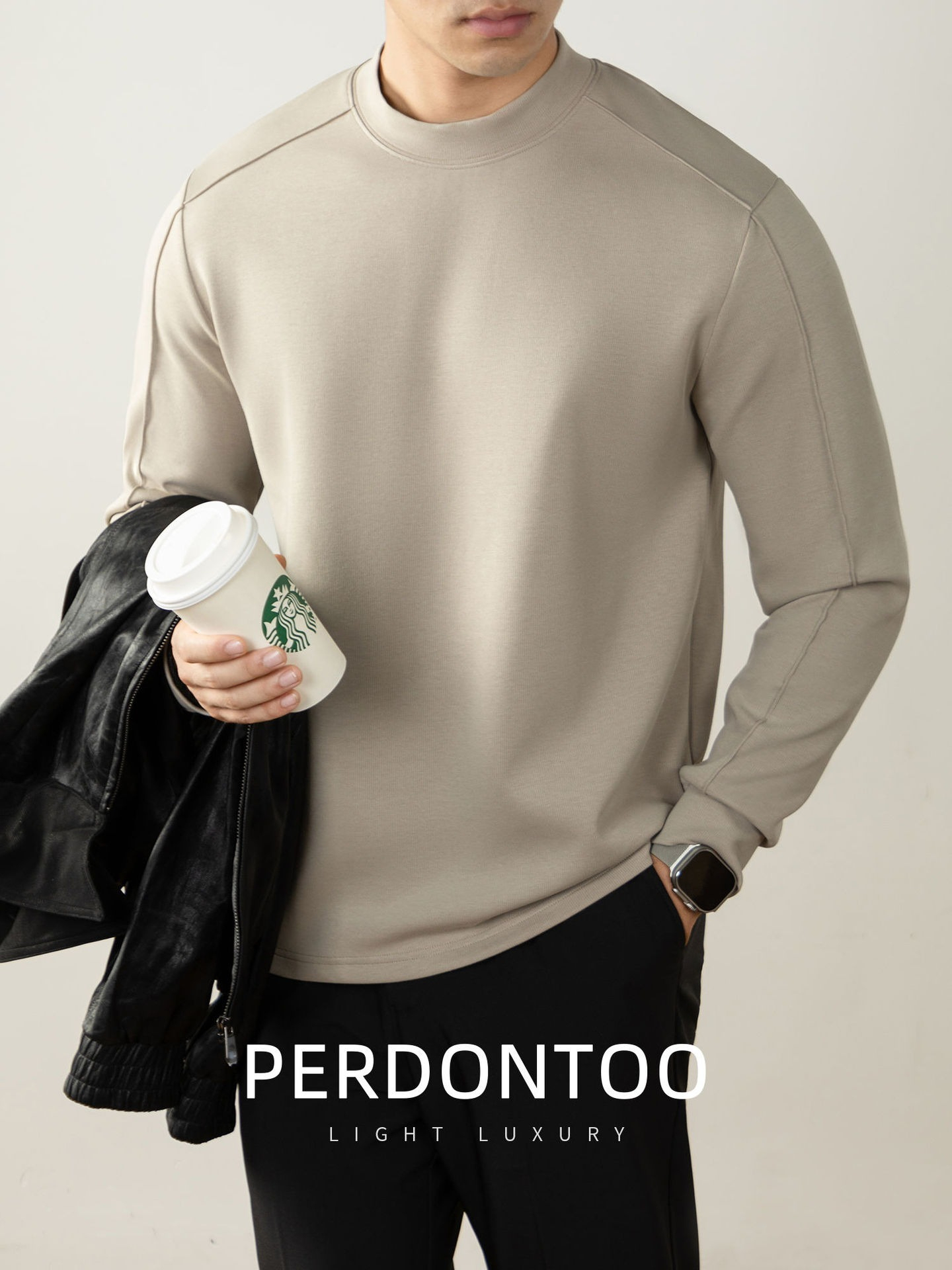 【頂奢系列】340G重磅空氣層日系秋田風雙面細紋男士衛衣