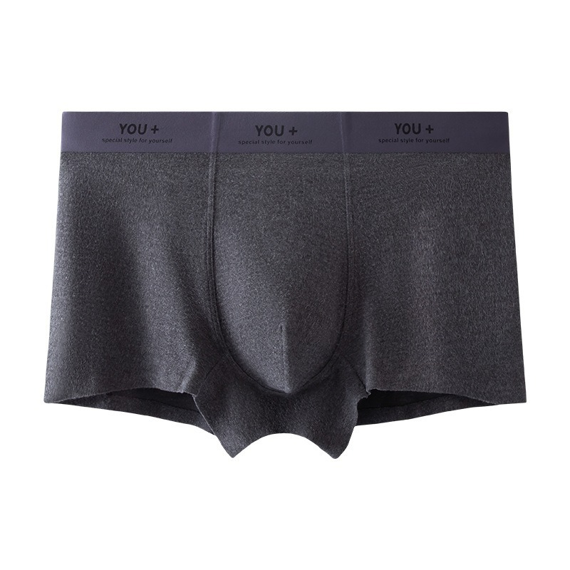 [Copy]【雲感大空間】純棉透氣柔軟棉純色高彈大碼抑菌男士平角内褲