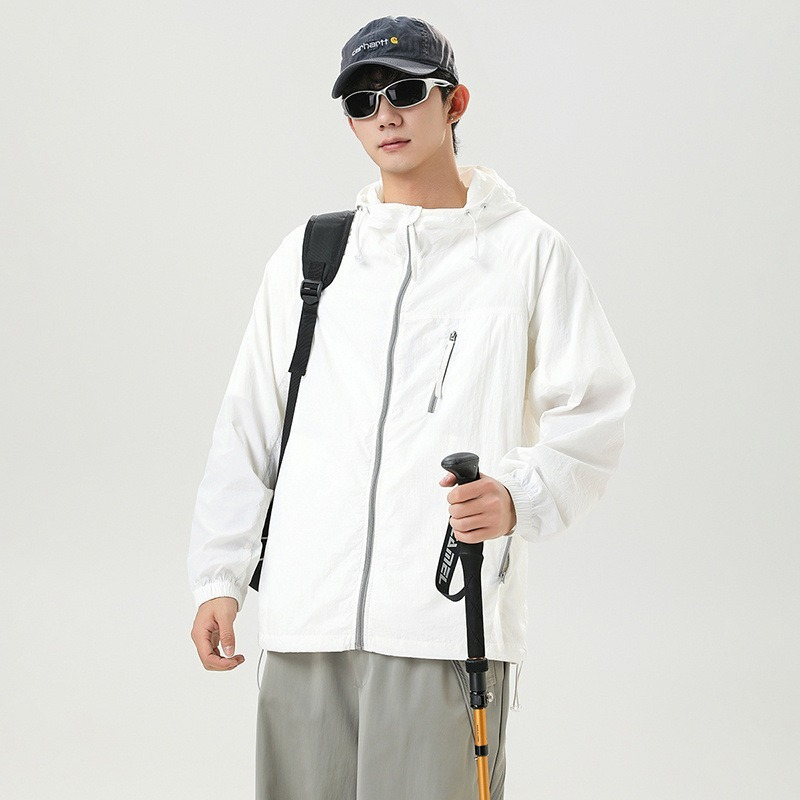 【透氣冰絲】遮陽冰絲透氣連帽戶外爬山釣魚防曬衣