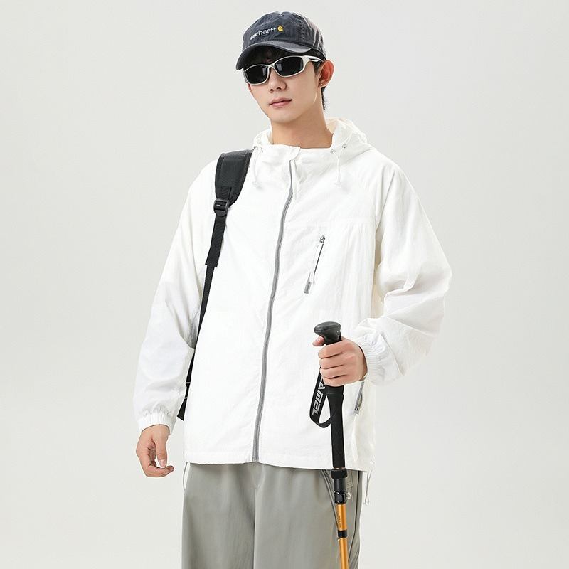 【透氣冰絲】遮陽冰絲透氣連帽戶外爬山釣魚防曬衣