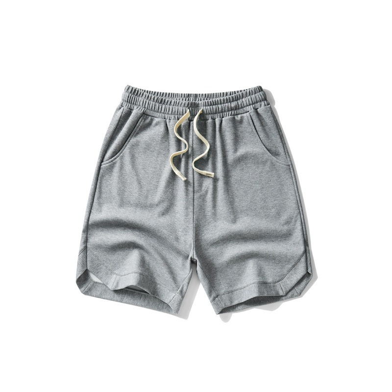 【高品質斜紋棉】日系復古闊腿寬鬆運動五分短褲