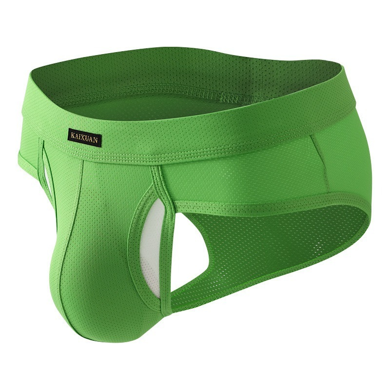 【冰絲網孔系列】冰絲網孔速乾分離式側開口男士三角內褲