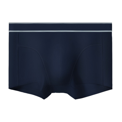 【冰絲涼感系列】舒仕新款純棉襠抗菌透氣男士平口內褲