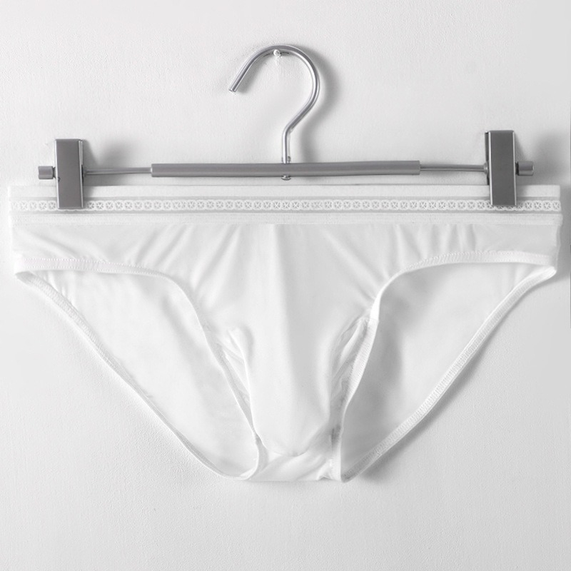 【冰絲太空艙】槍彈分離透氣冰感U凸男士三角褲