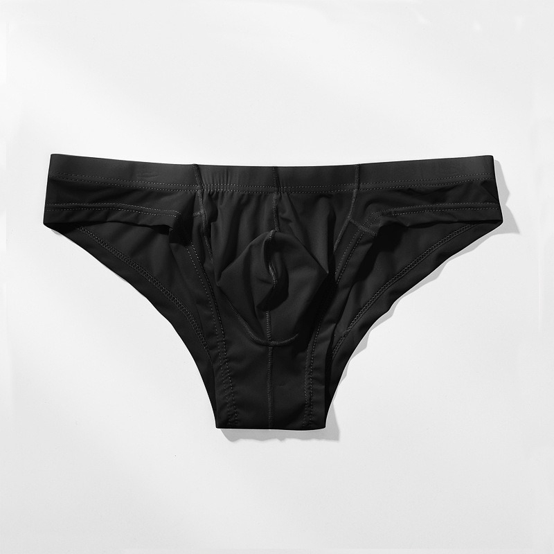 【半透明冰絲薄感】透氣冰絲U凸囊袋性感男士三角內褲