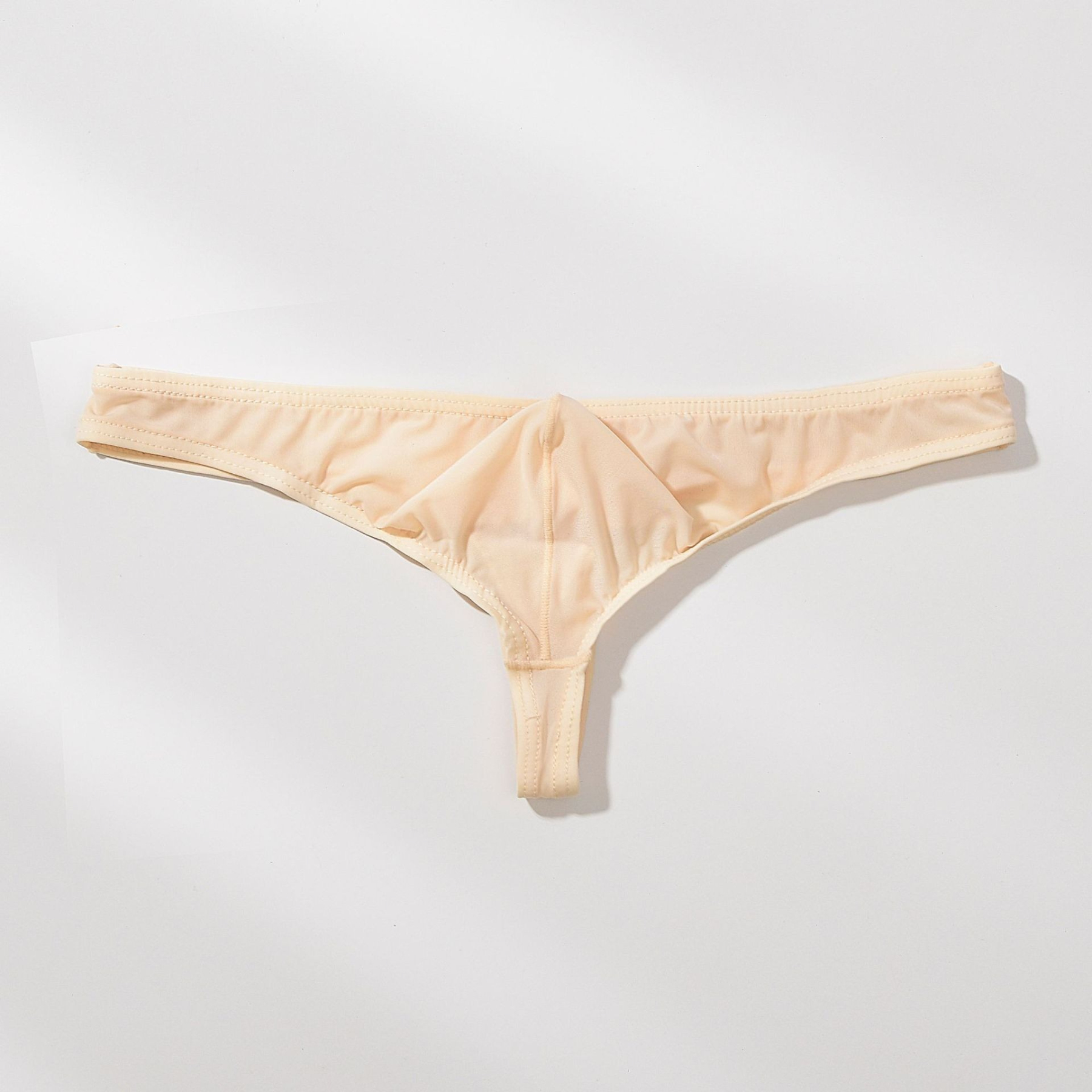 【半透明冰絲薄感】低腰冰絲小三角囊袋性感男士T褲內褲