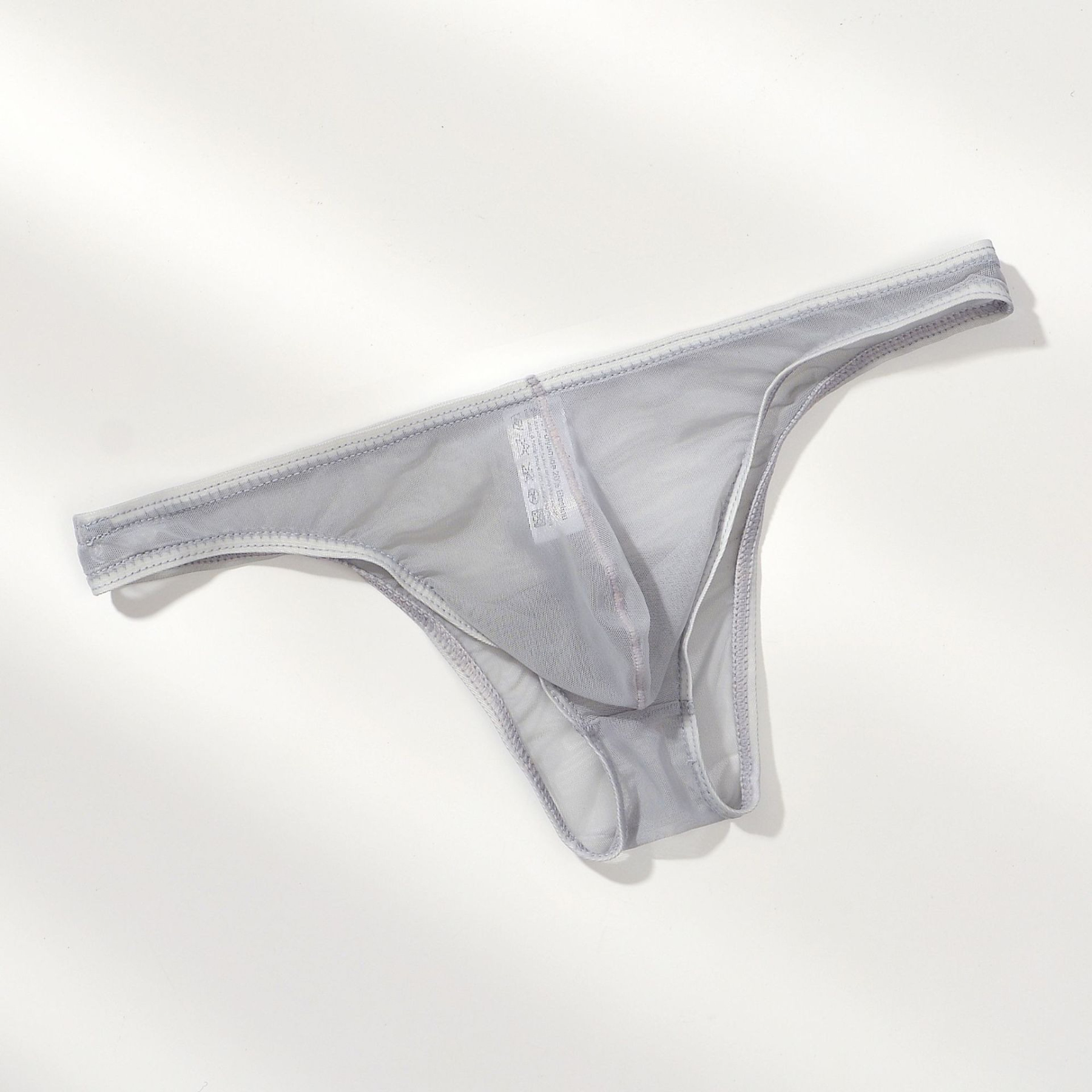 【網紗半包臀設計】新款網紗冰絲透氣性感U凸囊袋男士三角內褲