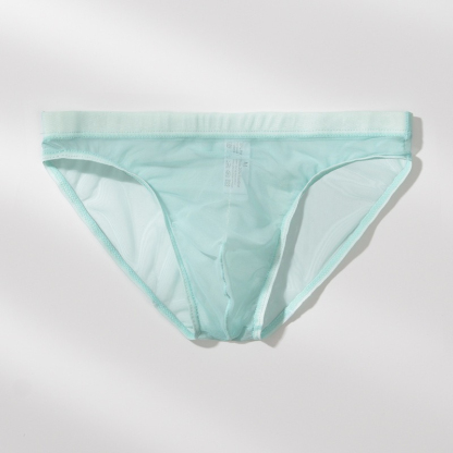【幾乎感覺不到它的存在】新款網紗超薄性感彈力透氣男士三角內褲