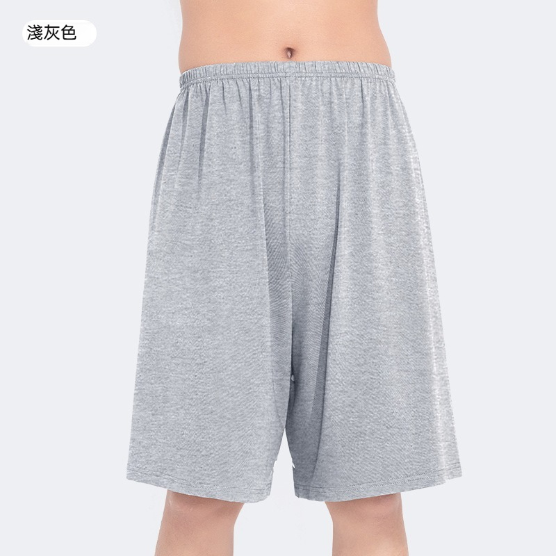 【裸感無壓褲裙】透氣純棉半身浴裙睡裙男士家居短褲