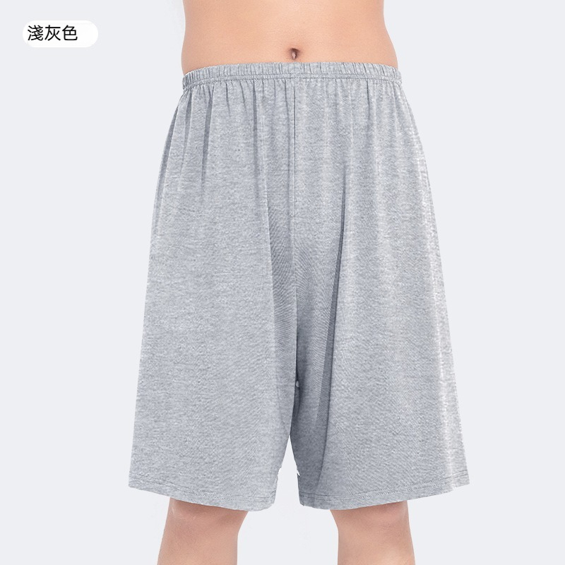 【裸感無壓褲裙】透氣純棉半身浴裙睡裙男士家居短褲