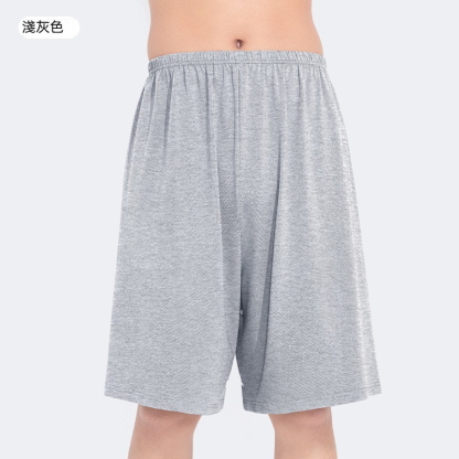 【裸感無壓褲裙】透氣純棉半身浴裙睡裙男士家居短褲